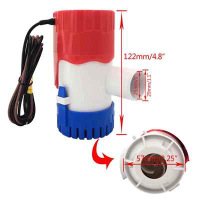 船车用1100GP泵H自动01舱底泵12V白水泵水智能潜船舶用游艇房配件