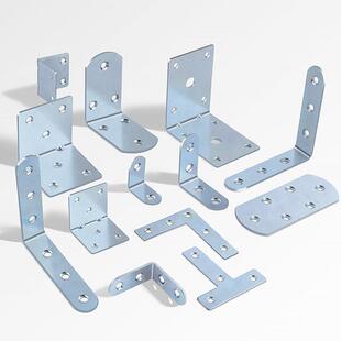 角码角铁家俱衣柜固定t角马连接件90度直角固定器层板托 托L型三
