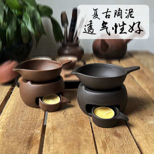 陶泥茶叶提香器醒茶器家用迷你烘焙花叶用具烤茶炉茶道普洱养茶器