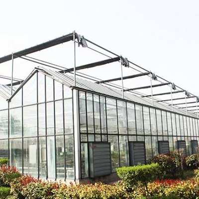 纹络智能玻璃温室聚碳酸酯pc阳光板蔬菜大棚农业花卉观光展厅温室