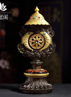 藏传藏式吉祥尼泊尔八吉祥总集供佛家居摆件八宝组合体供具八瑞物