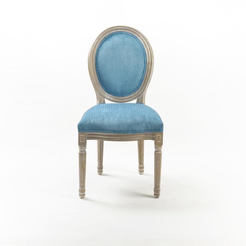 6B76欧式餐椅餐桌椅复古实木椅做旧椅靠背椅扶手椅美式椅子美甲椅