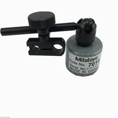 三丰mitutoyo磁性表座 7014 圆底磁力小表座 百分表座 千分表座