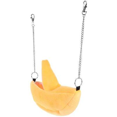1 pc Pet Hammock Hamster Nest Banana Shape Foldable Warm