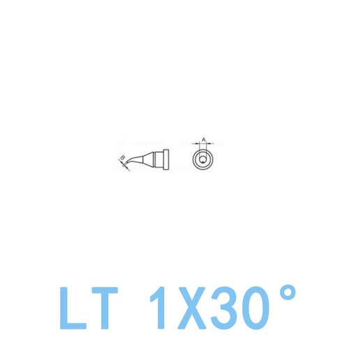 德国WELLER原装威乐LT1X 30度弯尖头烙铁头0.4mm威乐LT 1X焊嘴80W