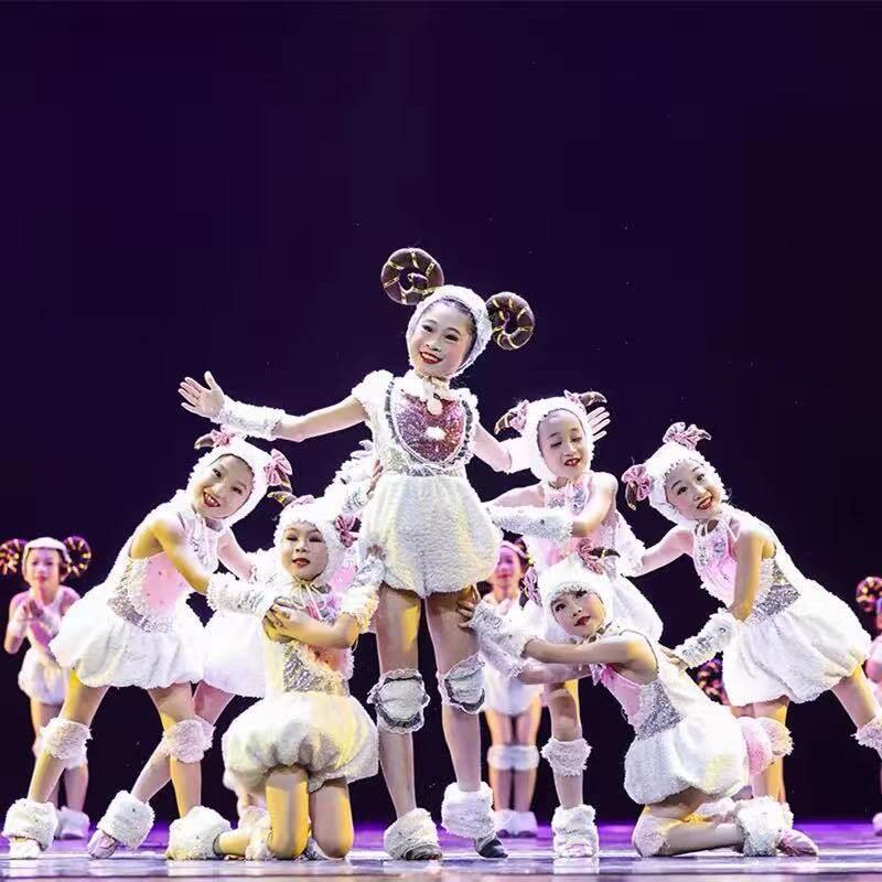 小荷风采演出服羊羔跪乳舞蹈服幼儿园动物服小羊舞台开场表演服