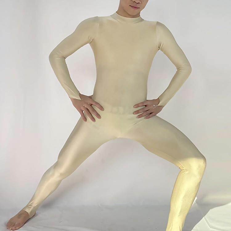 严选舞蹈服男专业体操服成人高弹力连体现代芭蕾舞形体练功服纯色