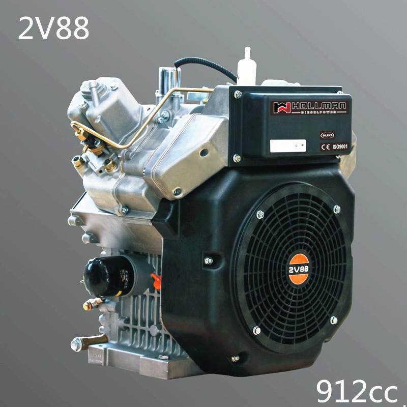 双缸风冷柴油机HD2V88排量912cc功率14.8kw工程机械