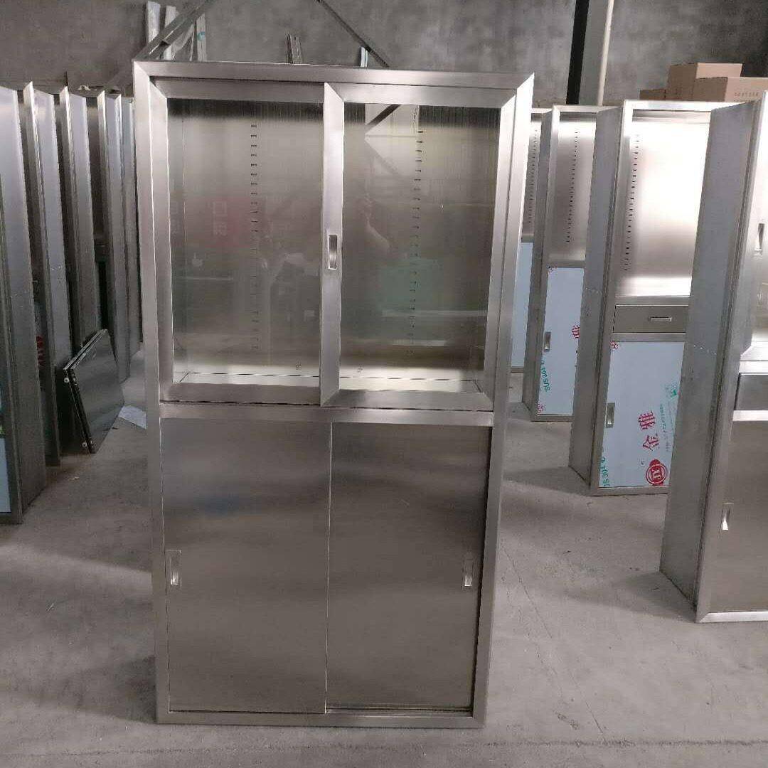 天润口腔美容医院手术室304不锈钢嵌入式移门器械柜器械麻醉书写