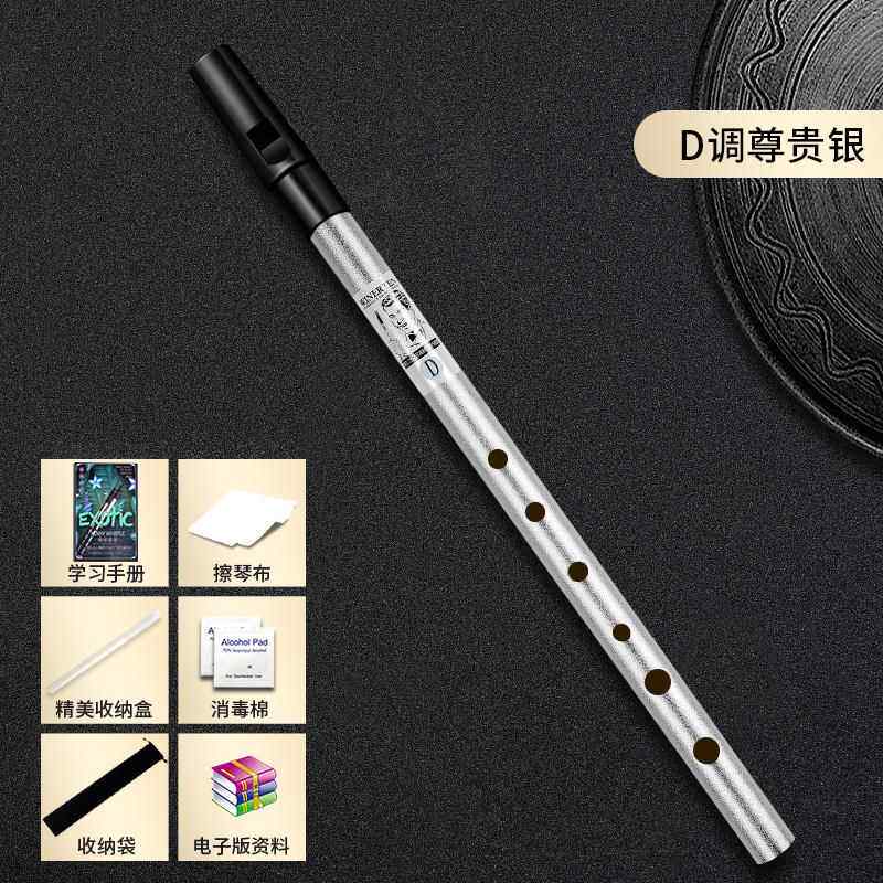 高档weinertn笛爱尔兰笛锡笛初学入门六孔竖笛C/D调高音直哨子金