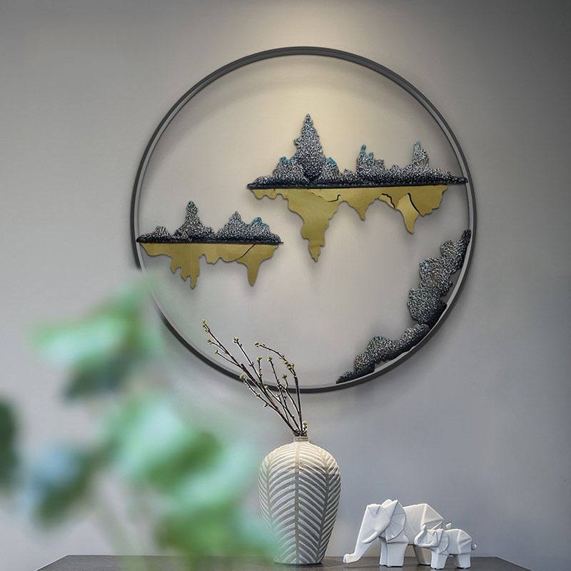 新中式玄关墙面装饰挂件走廊过道背景墙装饰品创意家居墙上挂饰