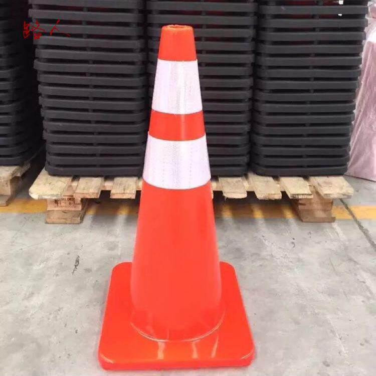 优质PVC路锥 70cm橡胶PVC优质路锥 反光锥桶雪糕筒圆锥交通路障锥