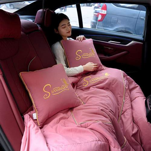 车载抱枕被子两用四季通用二合一汽车内抱枕靠垫被沙发午睡枕头被