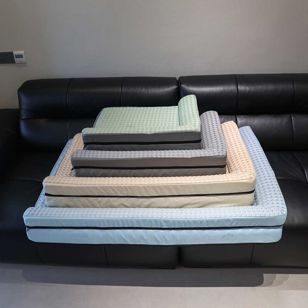 新款宠物床垫沙发垫冰豆豆四季可拆洗狗窝中小型猫狗睡垫新品