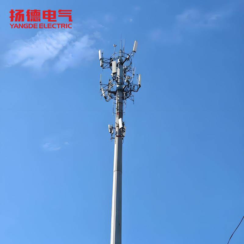 源头厂家移动联通热镀锌5G通信塔钢结构单管通讯塔通信杆塔