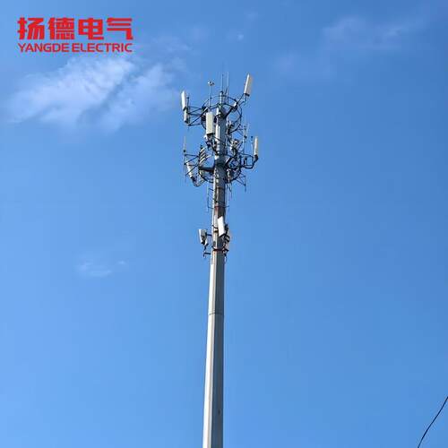 源头厂家移动联通热镀锌5G通信塔钢结构单管通讯塔通信杆塔