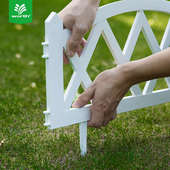 复古庭院栅栏花园围栏小篱笆worth护栏沃户外园艺白色弧形施