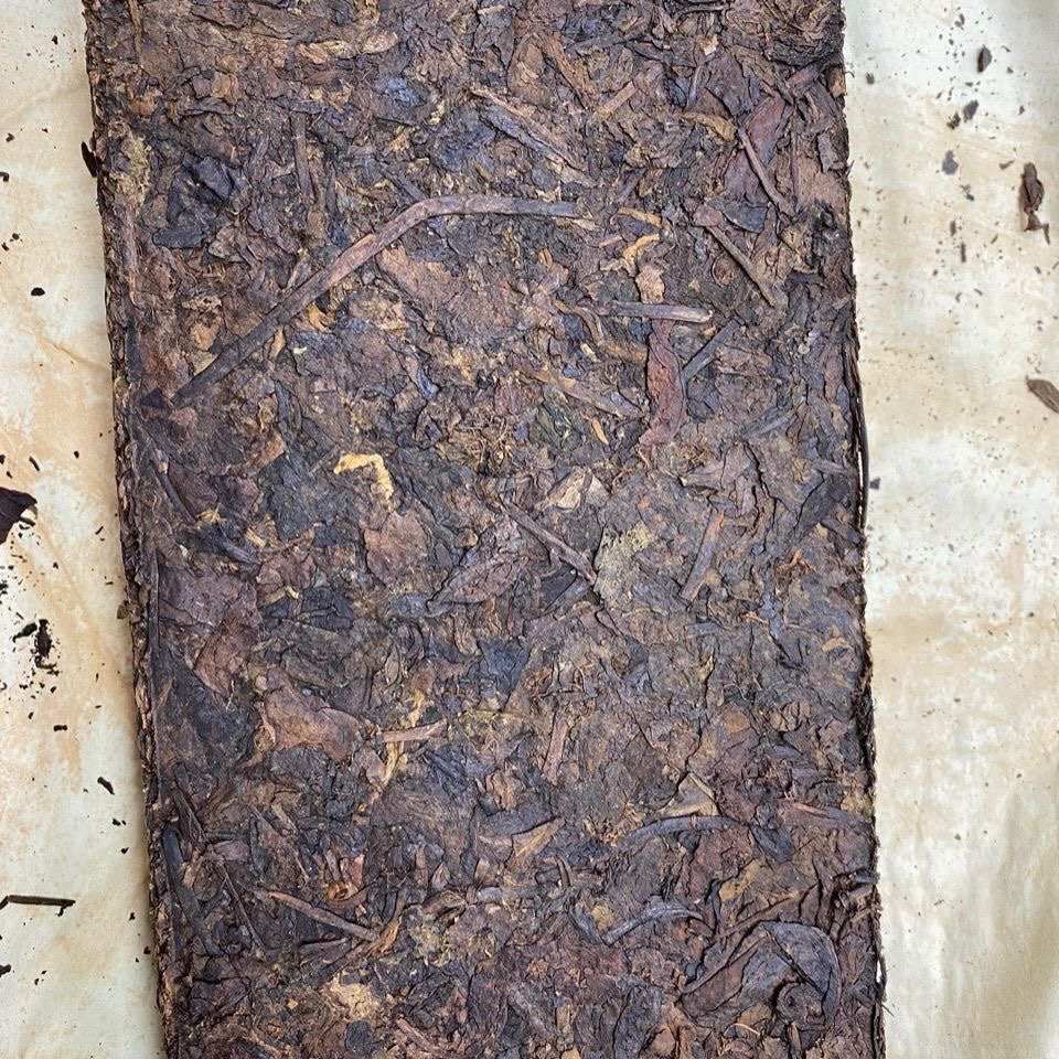 1000g古树砖茶花茶砖年美克 记 1968武易纯双普洱茶生料