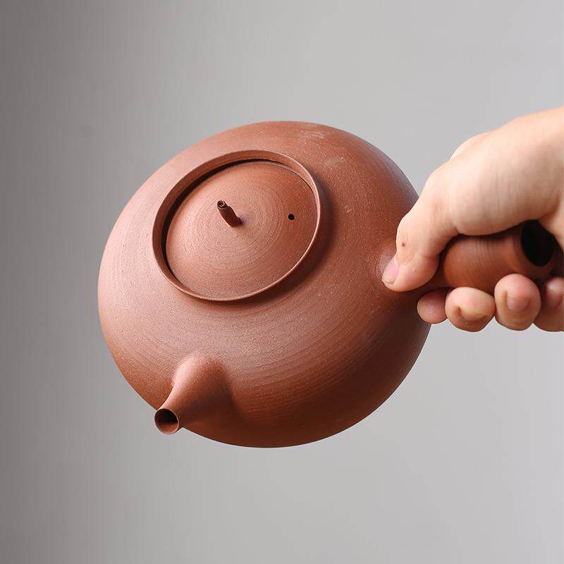 潮汕红泥砂铫壶煮茶壶炭炉烧水壶小功率电陶炉电热丝炉茶具仿古壶