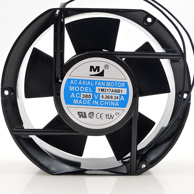 一盟 YM317ANB1 380V 0.26A 17251 172*172*51MM 17CM 机柜 风扇