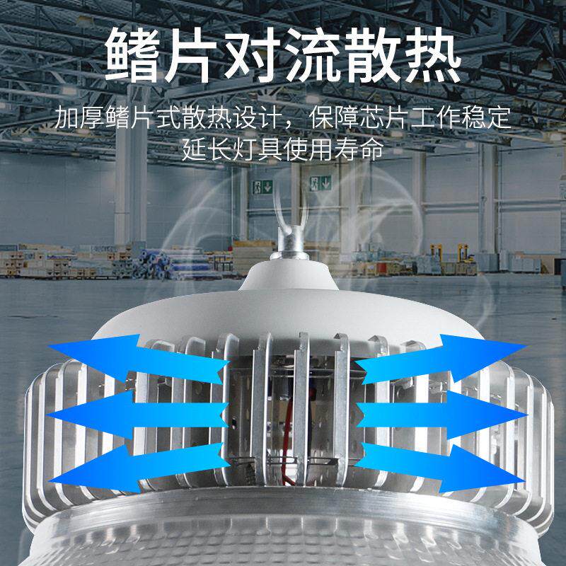 工矿灯厚灯罩工厂灯厂房灯铝罩灯具罩超市灯车间顶灯仓库吊灯防水