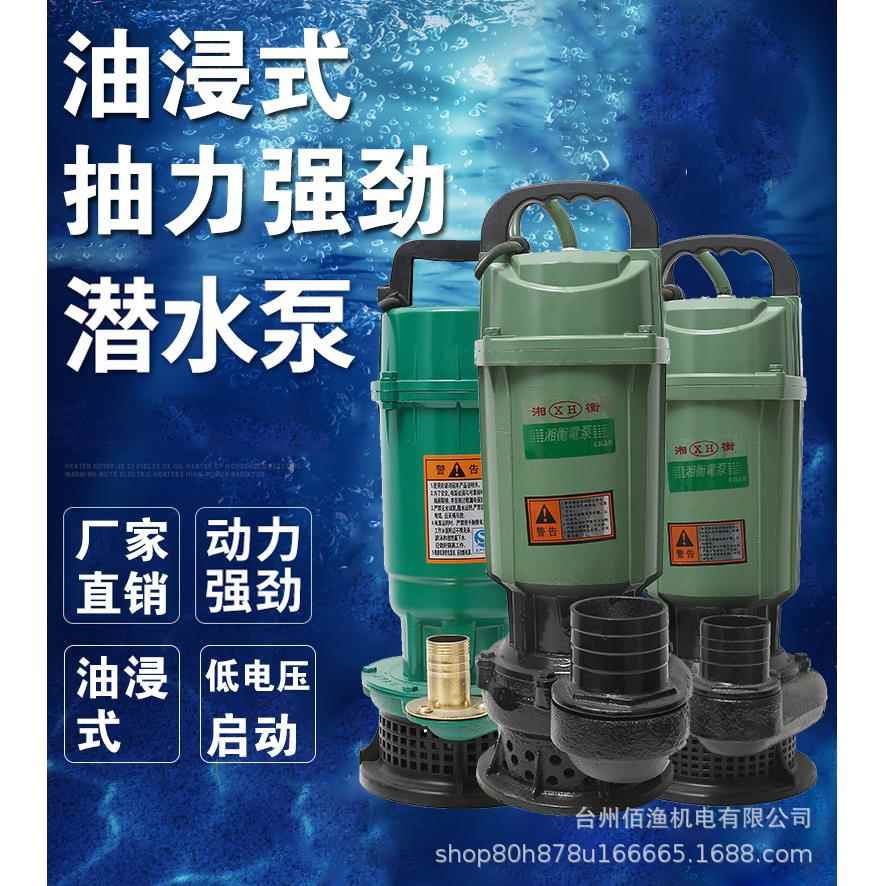 潜水泵家用220V油浸式干式高扬程大流量小型农用灌溉抽水泵抽水机