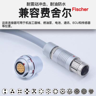 Fischer费舍尔ODU S F102 1031 104 105 6 9芯航空插头母座连接器