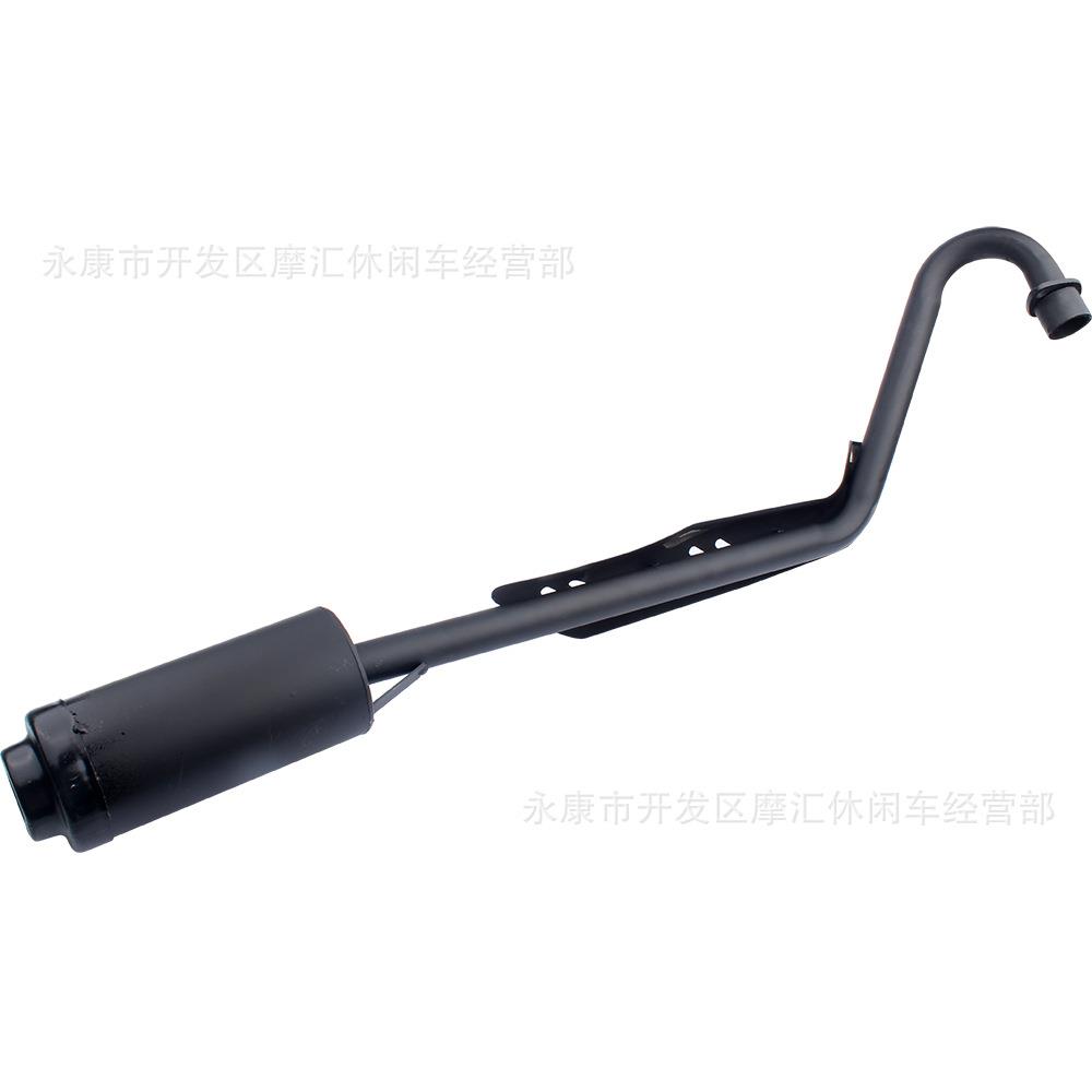 越野车配件全黑50-110CC小飞鹰CRF50XR50小高赛排气管单铁排筒