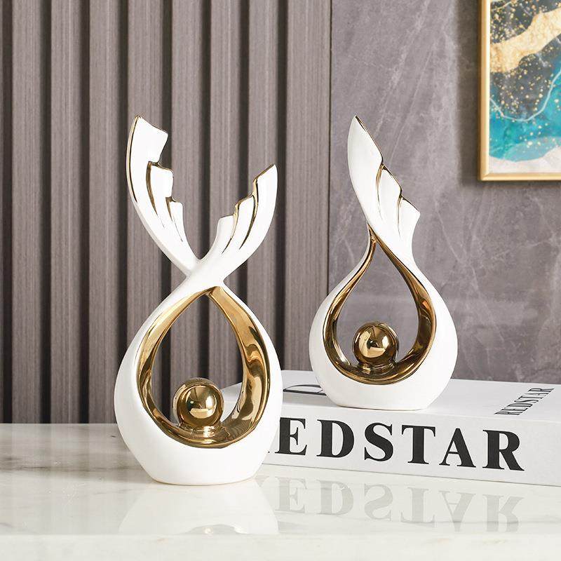 轻奢摆件陶瓷工艺品电视柜家居装饰品简约创意客厅玄关乔迁摆件,农用物资,其他肥料,淘宝优惠券,粉丝福利购,淘宝优惠卷