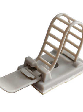 UL灰色可调式配线固定座背胶理线夹电线归纳卡电源线整理线束归置