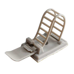 UL灰色可调式配线固定座背胶理线夹电线归纳卡电源线整理线束归置