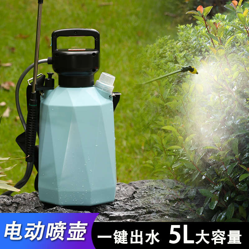 电动喷壶5L锂电池洒水壶园艺打药喷雾器家用自动浇水壶清洁消毒