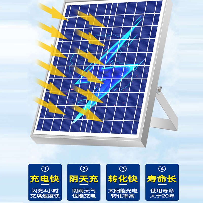 超亮太阳能投光灯户外庭院灯天黑自动亮感应农村家用花园太阳能灯