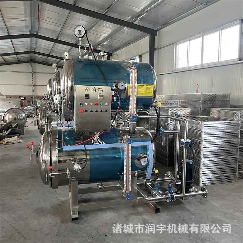 商用全自动食品高温杀菌锅宠物罐头猫条双层杀菌釜水浴式杀菌设