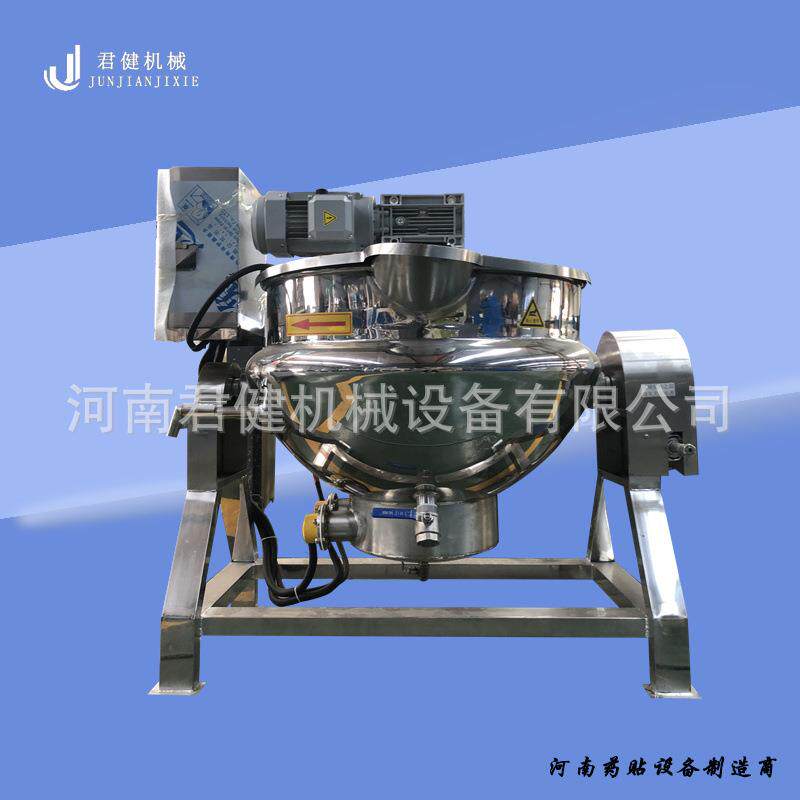 炊事设备熬制锅多功能熬粉胶水设备夹层搅拌锅全自动香膏生产锅图片