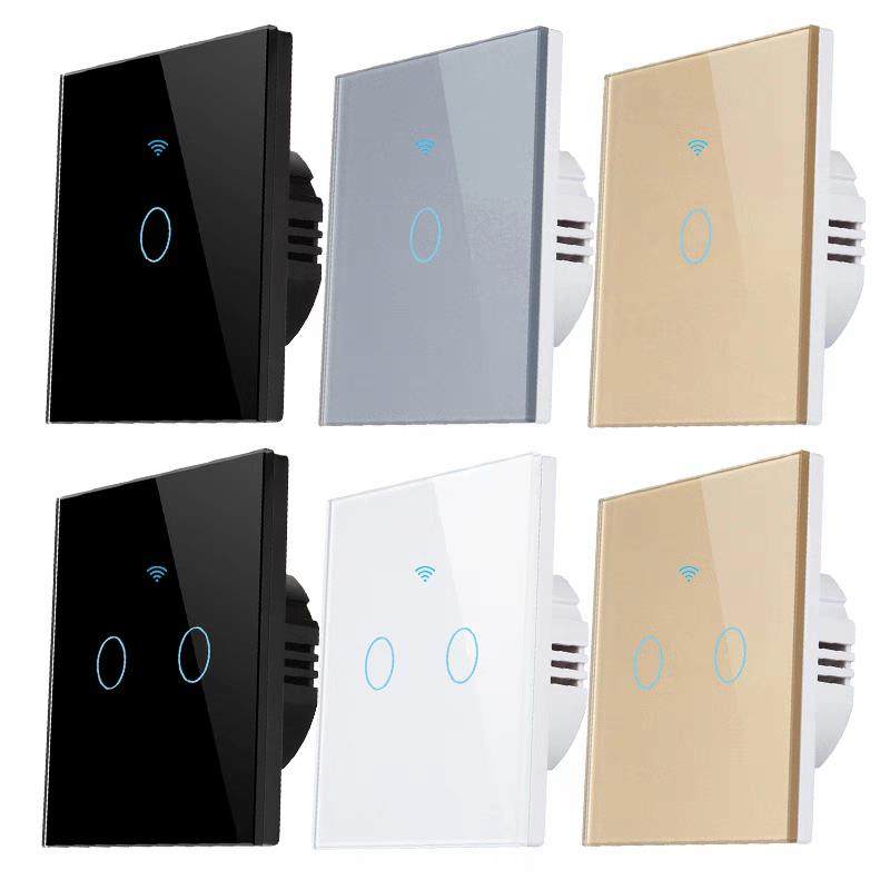 图雅智能开关86触控Wifi语音Ai音箱单火/零火中性支持小度音箱