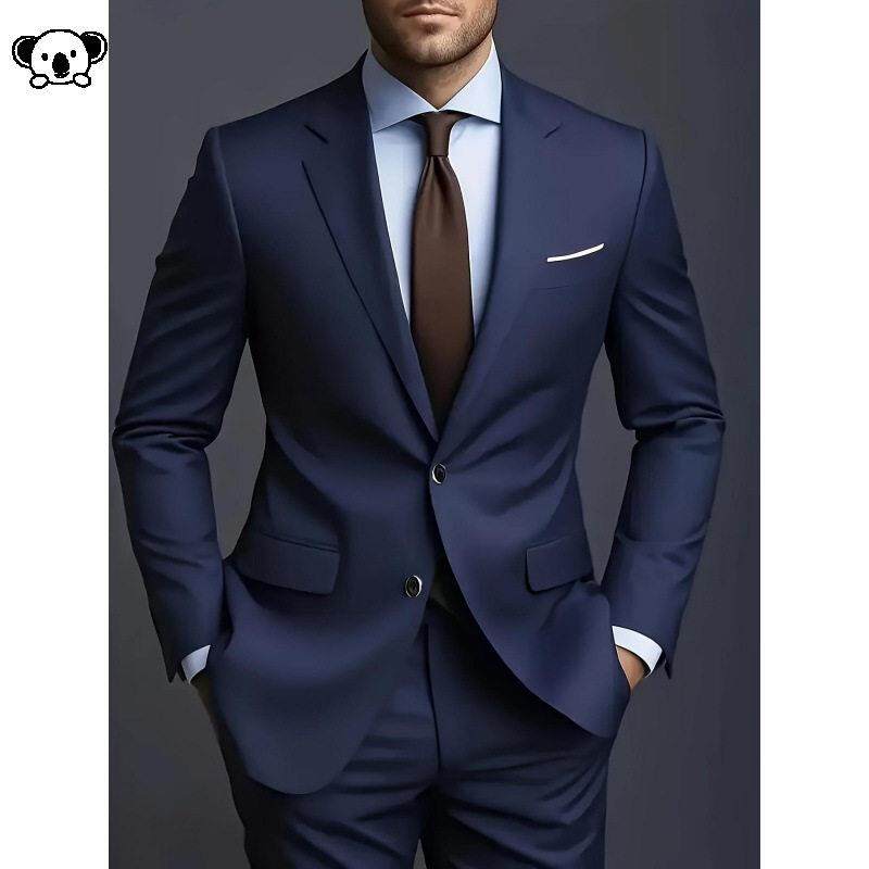 M 38920 Men Business Suit Set Casual Party Formal西装套装