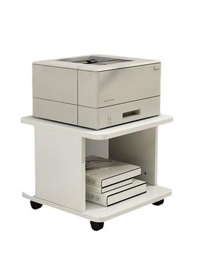 简室约办公放打印机置物架落子AL101234移动桌下复印机传地真架机