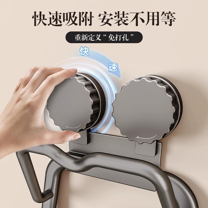 吸盘锅盖架放置器壁挂式砧板挂墙式收纳神器免打孔厨房用品大全图片