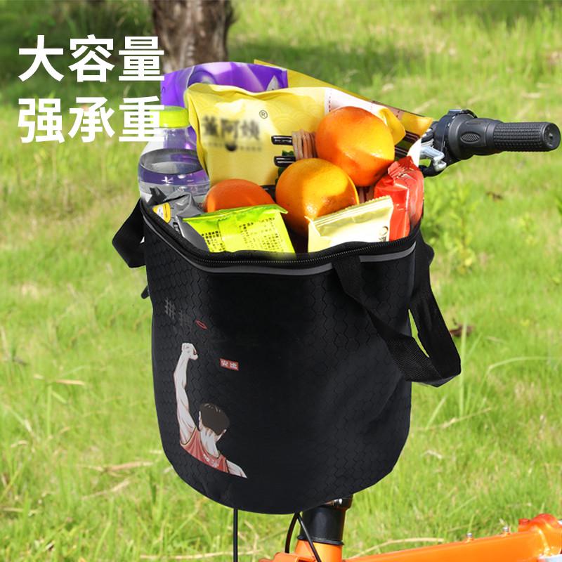 电动车挂包自行车前置手机收纳袋电车挂兜收纳包帆布储物包车把包