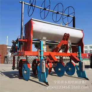四车带轮生播种机可定制花行距米播种机可HSJB0208加喷药换总成可