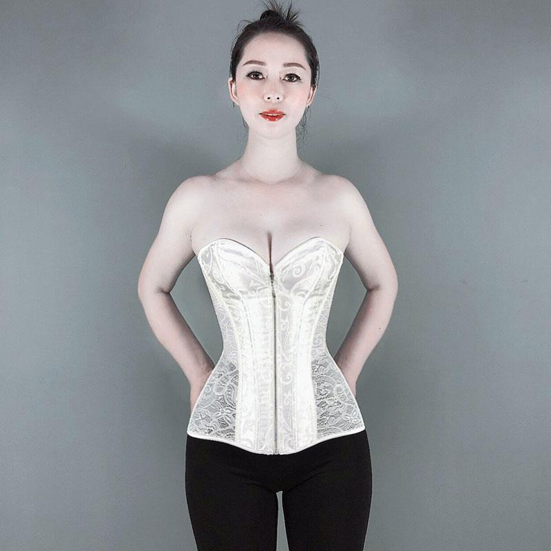 夏季夏天薄款蕾丝收腰收腹收小肚子美体束腹带腰封塑身内衣束身衣