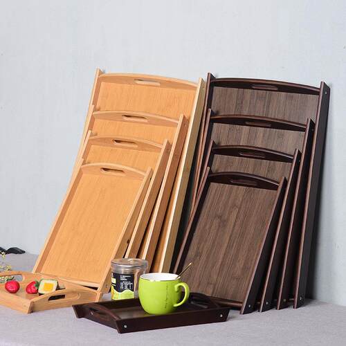 厂家竹制茶托盘竹茶盘简约大号小号酒店办公用茶道套装茶台