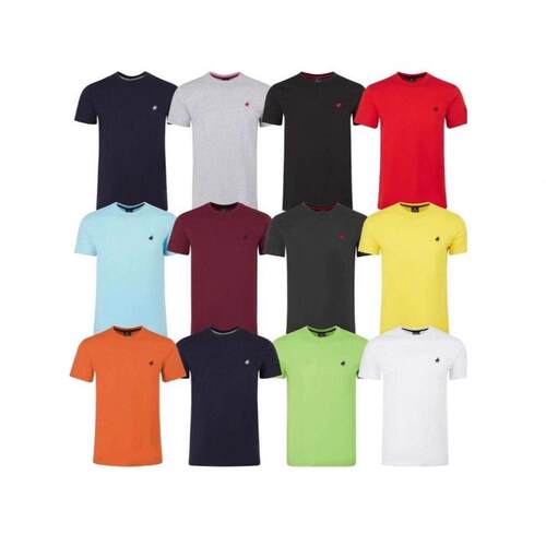 (5-Pack)Men's Short Sleeve Crew Neck T-Shirts Classic Cotton