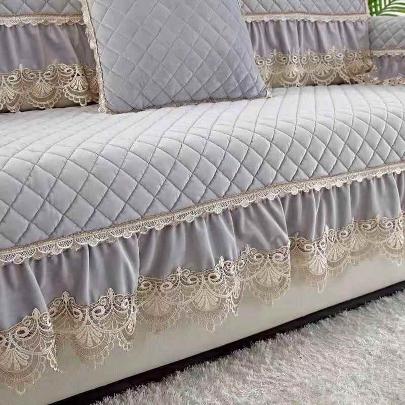 高档沙发垫冬季毛加厚滑坐垫子四季通用欧式全绒包能万沙发套罩防