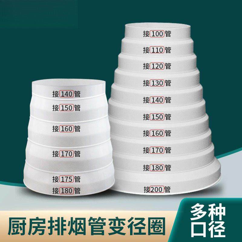 厨房抽油烟机排烟管变径圈止回阀排风管止逆阀变径器大小转换接头