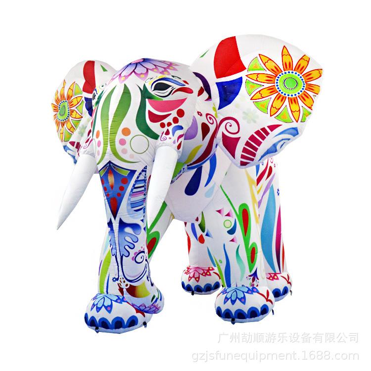 充气广告产品 充气灯饰拱门狮子充气灯光大象广告展览气模