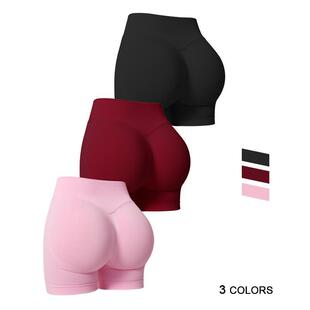 V 13268 Seams High Waist Yoga Shorts 腰瑜伽短裤