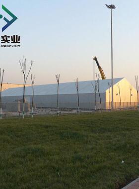 20x80m户外遮阳遮雨仓储活动帐篷工地工厂用大型铝合金篷房