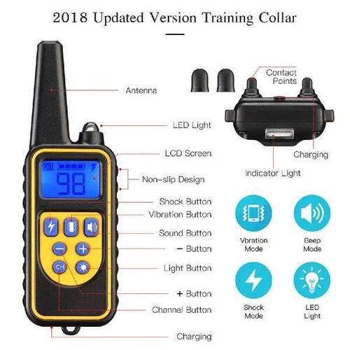 pet 800m Dog Training Collar Pet Remote Control Waterproof